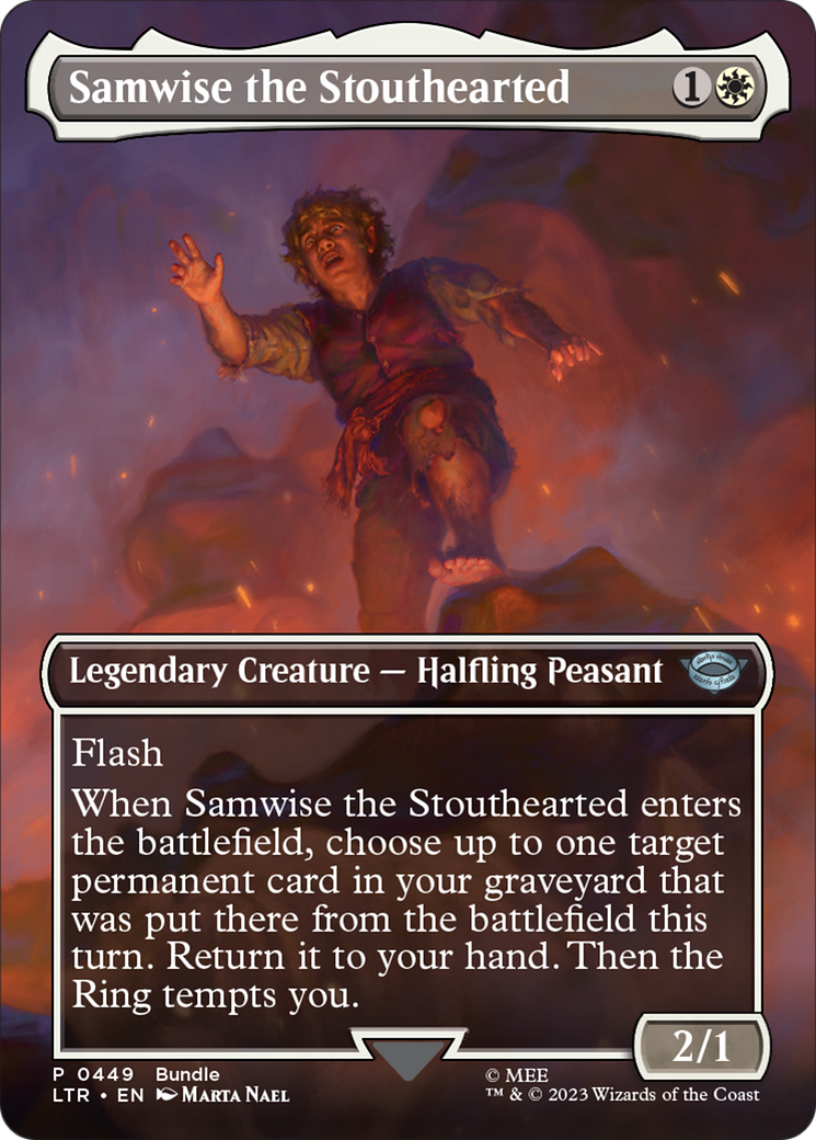 Samwise the Stouthearted (Borderless Alternate Art) [The Lord of the Rings: Tales of Middle-Earth] | I Want That Stuff Brandon