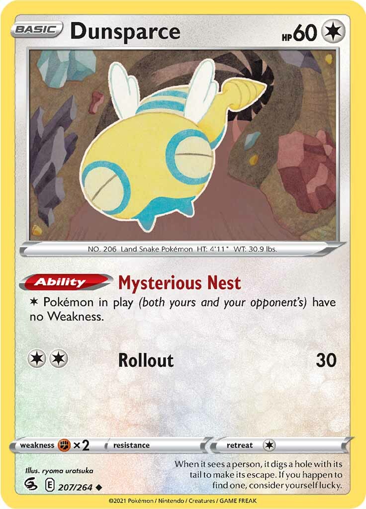 Dunsparce (207/264) [Sword & Shield: Fusion Strike] | I Want That Stuff Brandon