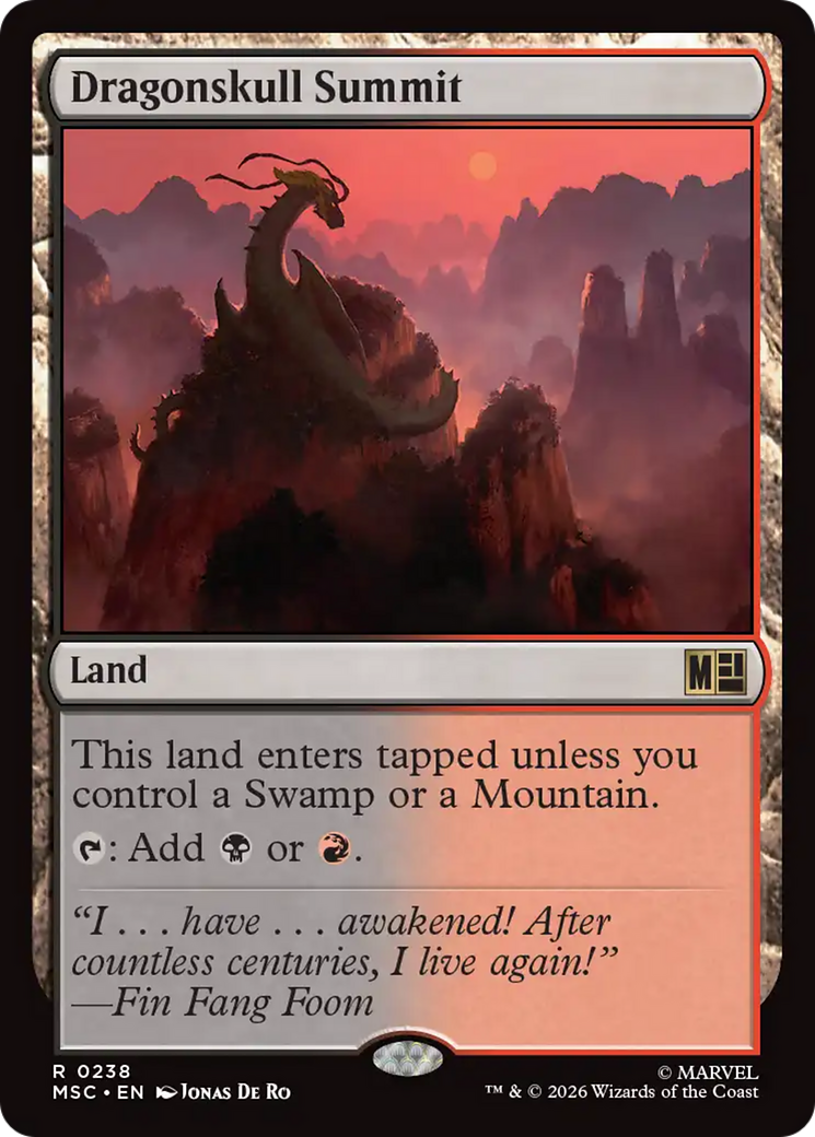Dragonskull Summit (Surge Foil) [Marvel Super Heroes Commander] | I Want That Stuff Brandon