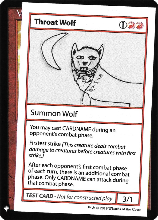 Throat Wolf [Mystery Booster Playtest Cards] | I Want That Stuff Brandon