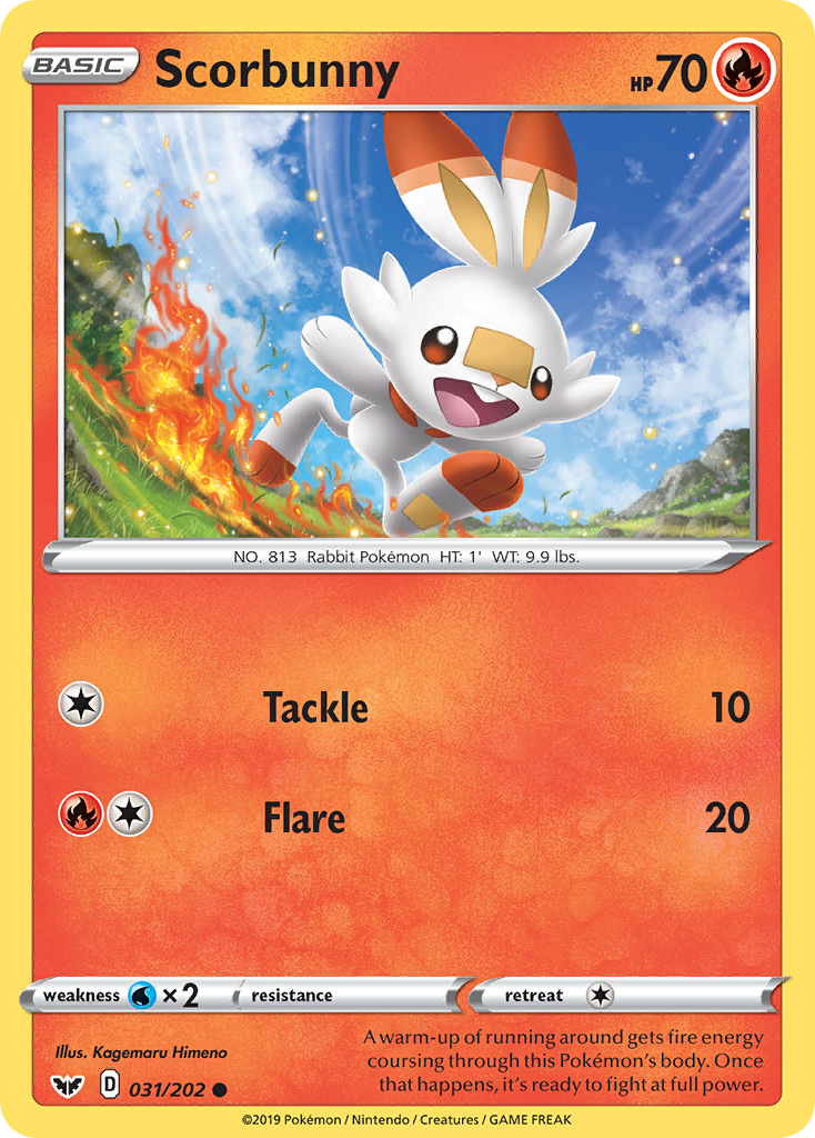 Scorbunny (031/202) [Sword & Shield: Base Set] | I Want That Stuff Brandon