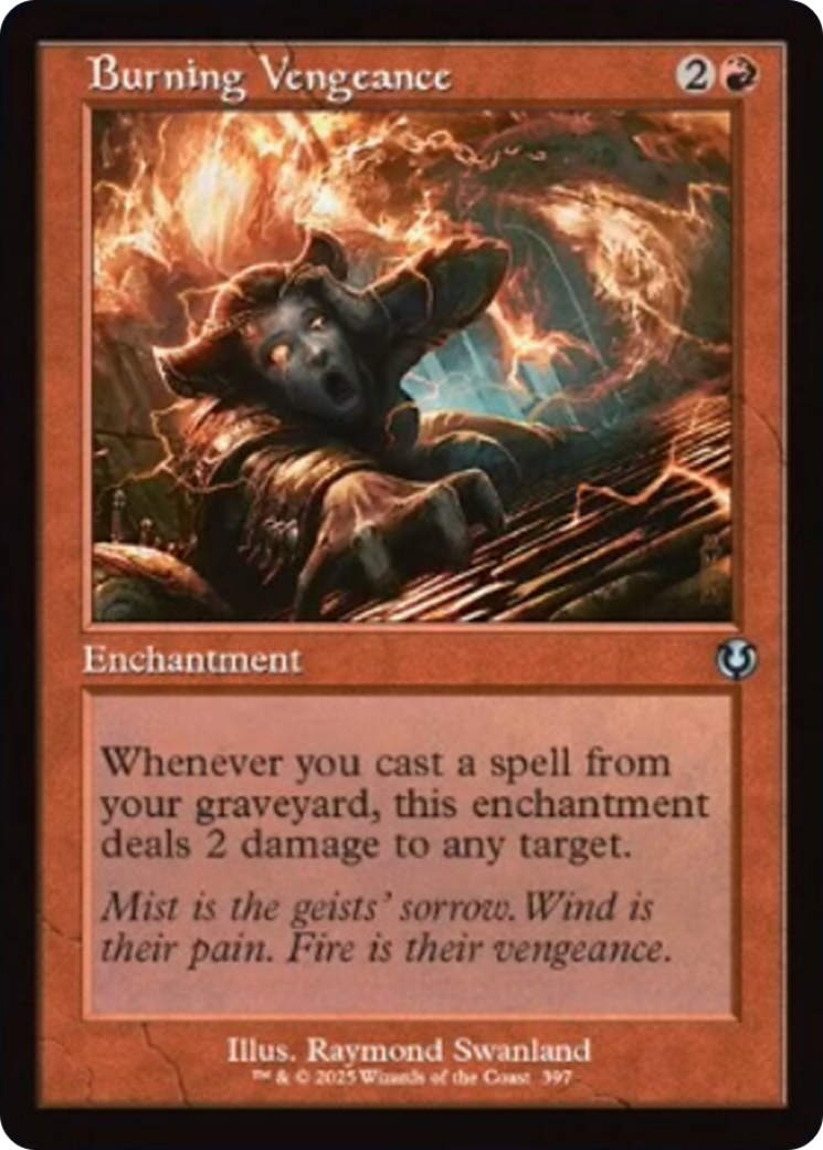 Burning Vengeance (Retro Frame) [Innistrad Remastered] | I Want That Stuff Brandon