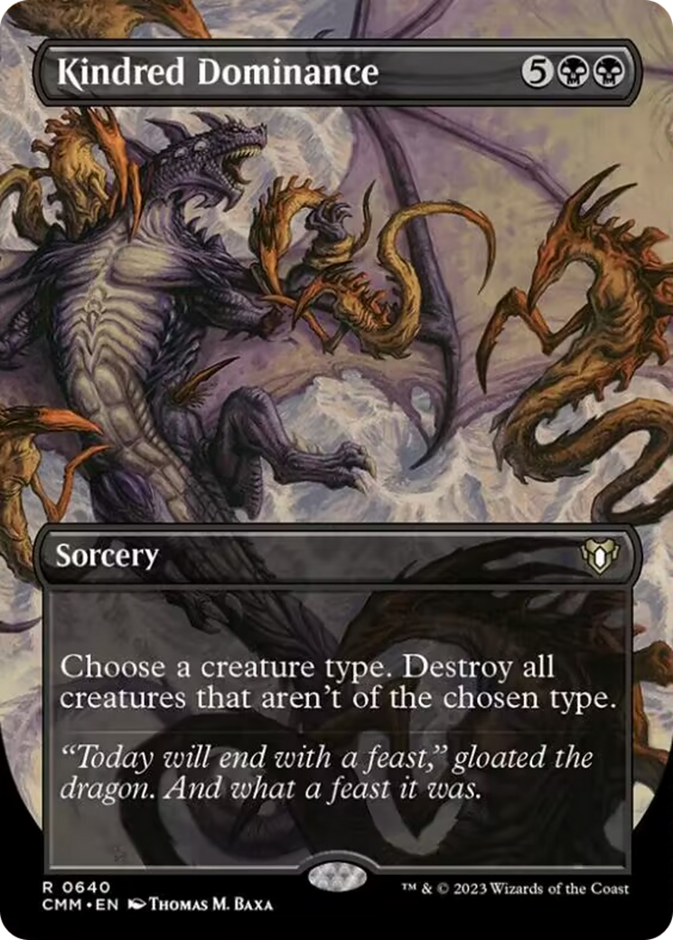 Kindred Dominance (Borderless Alternate Art) [Commander Masters] | I Want That Stuff Brandon