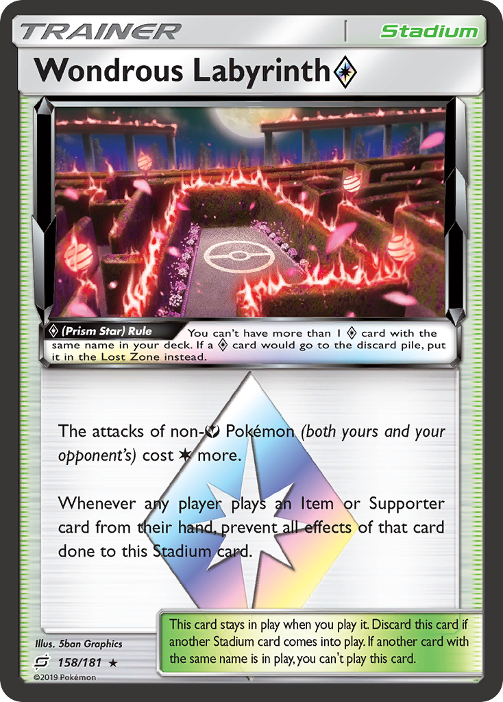 Wondrous Labyrinth (158/181) (Prism Star) [Sun & Moon: Team Up] | I Want That Stuff Brandon