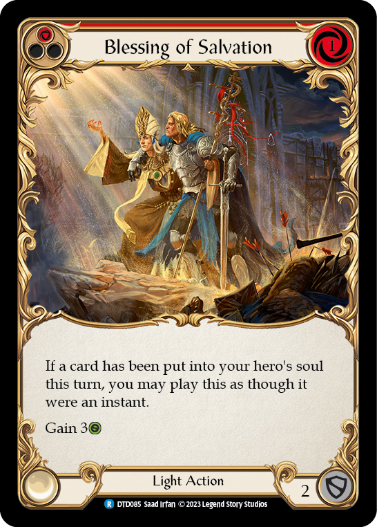 Blessing of Salvation (Red) [DTD085] (Dusk Till Dawn) | I Want That Stuff Brandon