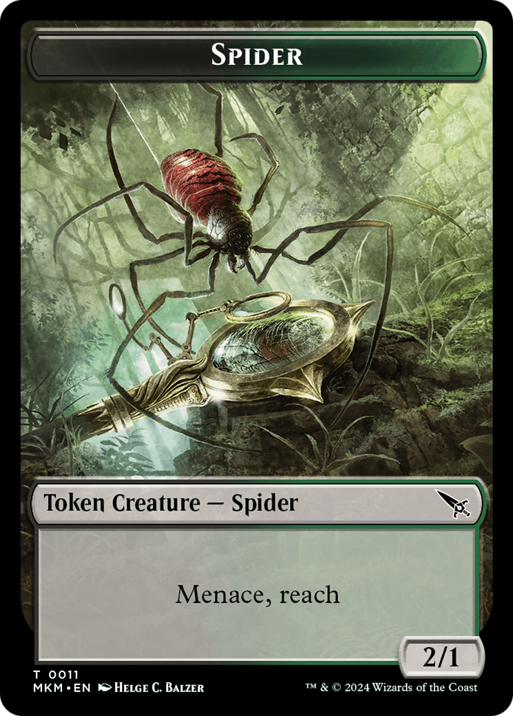 Thopter (0020) // Spider Double-Sided Token [Murders at Karlov Manor Tokens] | I Want That Stuff Brandon