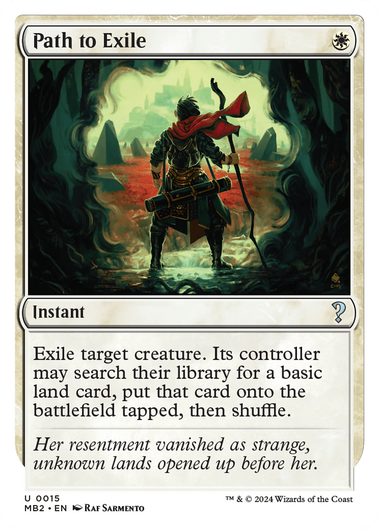 Path to Exile (White Border) [Mystery Booster 2] | I Want That Stuff Brandon