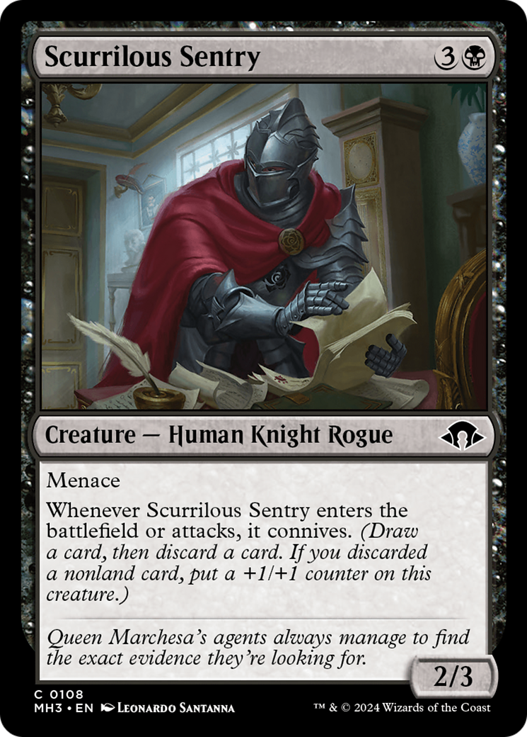 Scurrilous Sentry [Modern Horizons 3] | I Want That Stuff Brandon