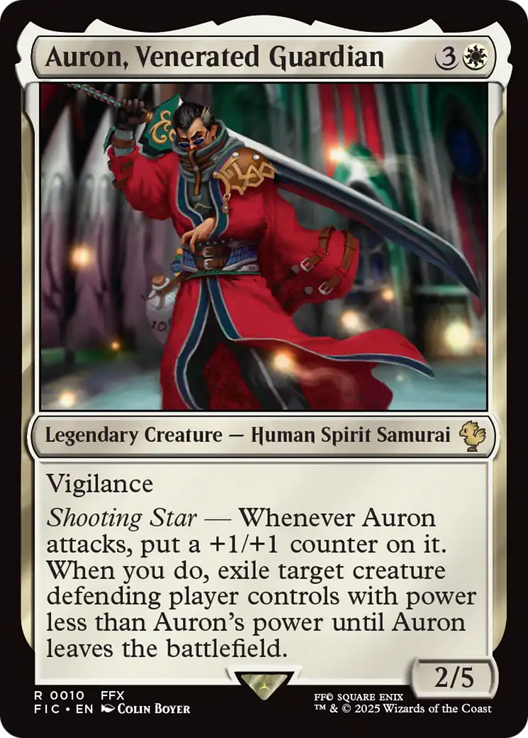 Auron, Venerated Guardian [FINAL FANTASY Commander] | I Want That Stuff Brandon