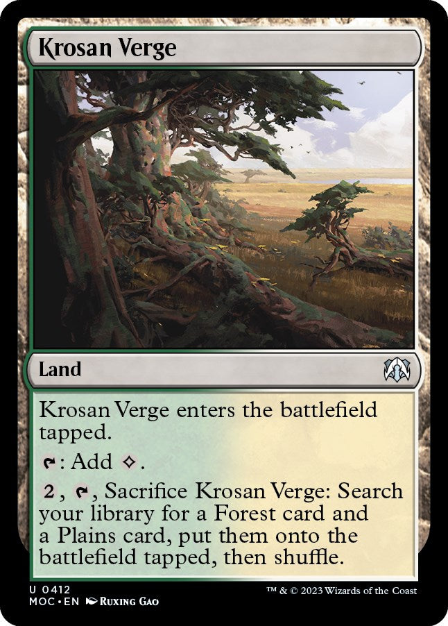 Krosan Verge [March of the Machine Commander] | I Want That Stuff Brandon