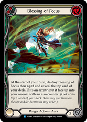 Blessing of Focus (Yellow) [DYN160] (Dynasty)  Rainbow Foil | I Want That Stuff Brandon