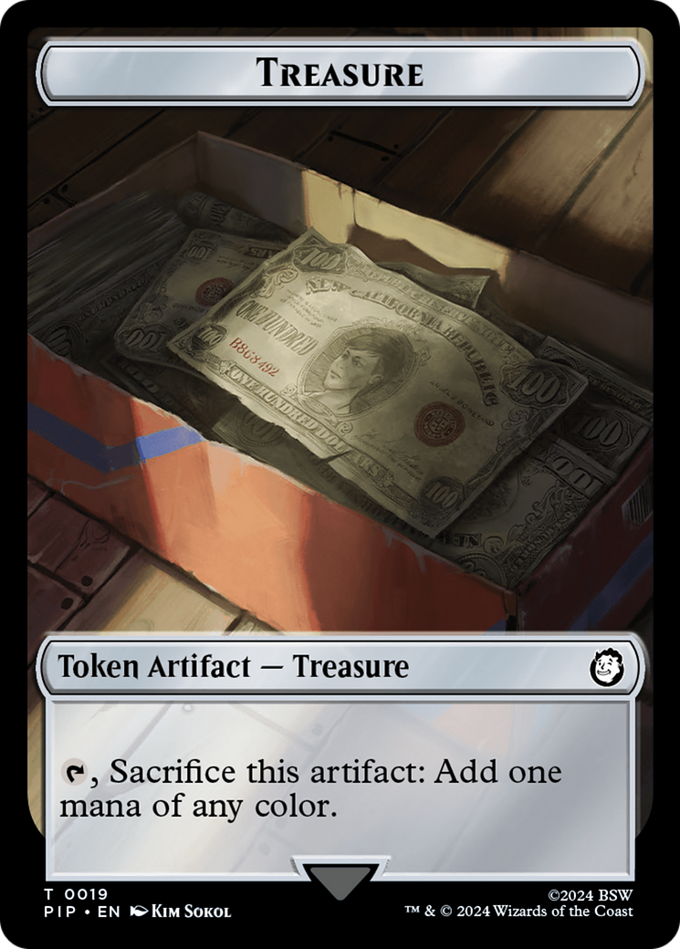 Copy // Treasure (019) Double-Sided Token [Fallout Tokens] | I Want That Stuff Brandon