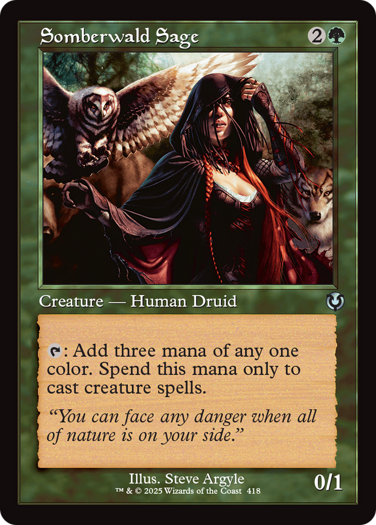 Somberwald Sage (Retro Frame) [Innistrad Remastered] | I Want That Stuff Brandon