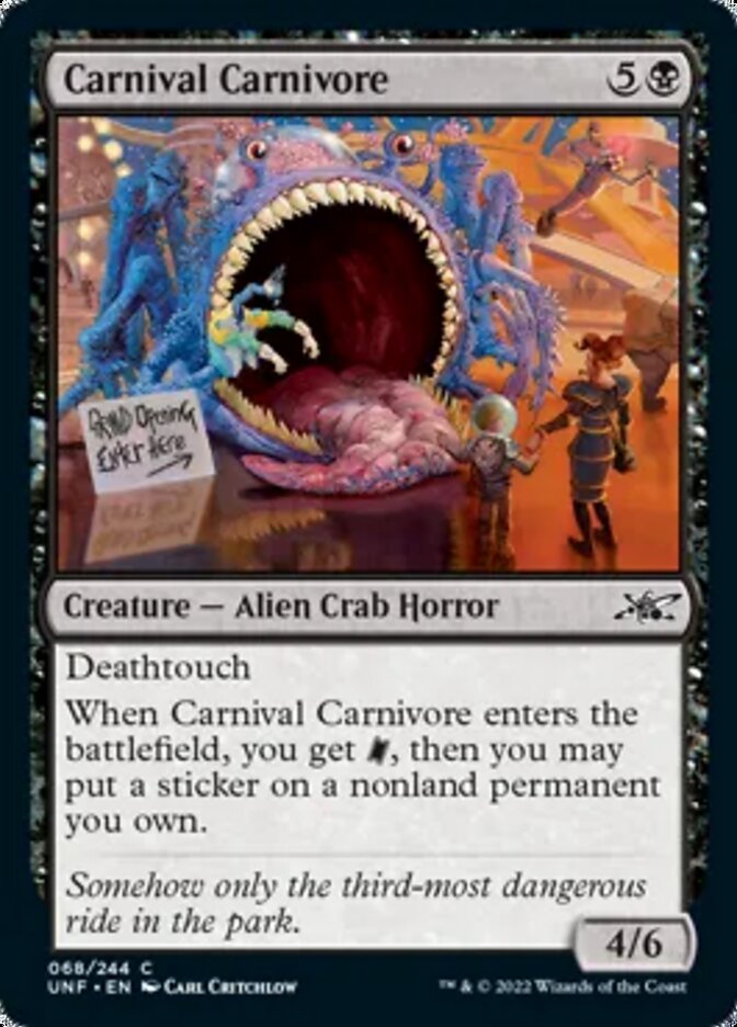 Carnival Carnivore [Unfinity] | I Want That Stuff Brandon