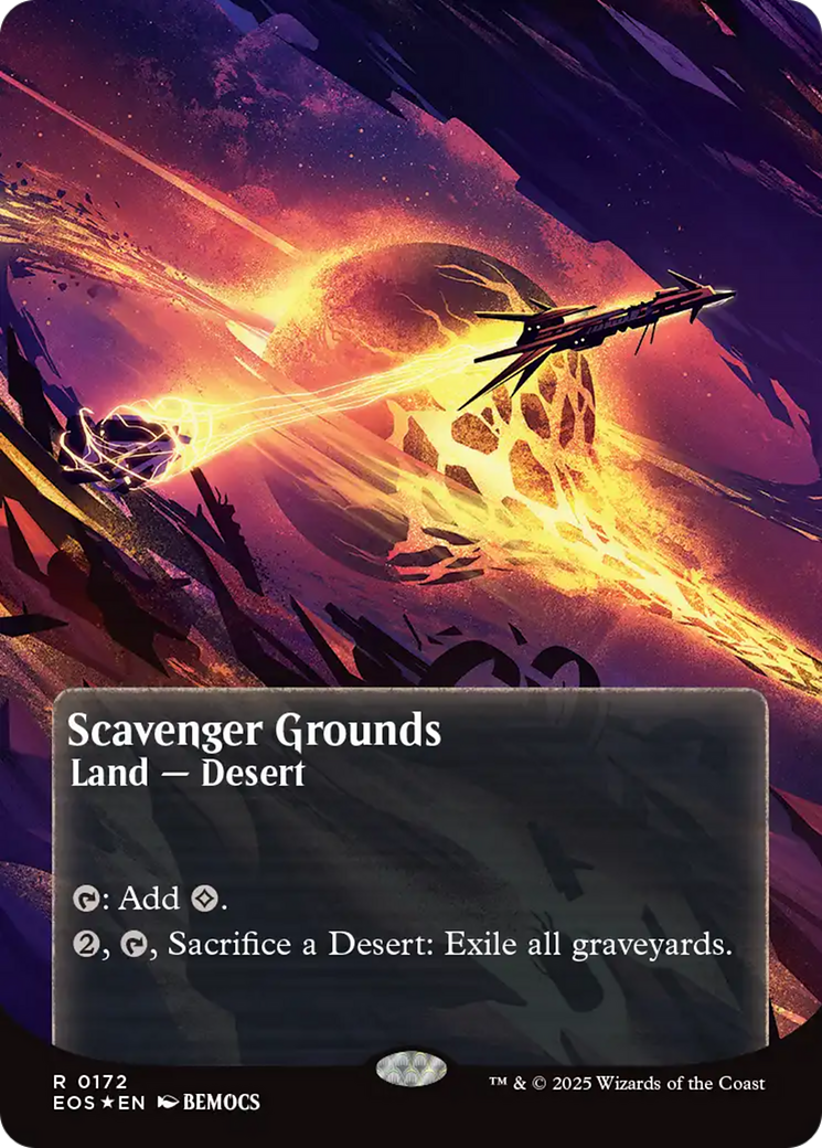 Scavenger Grounds (0172) (Borderless) (Galaxy Foil) [Edge of Eternities: Stellar Sights] | I Want That Stuff Brandon