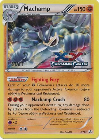 Machamp (XY13) (Staff) [XY: Black Star Promos] | I Want That Stuff Brandon