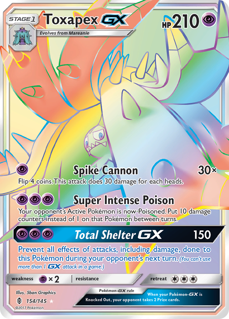 Toxapex GX (154/145) [Sun & Moon: Guardians Rising] | I Want That Stuff Brandon