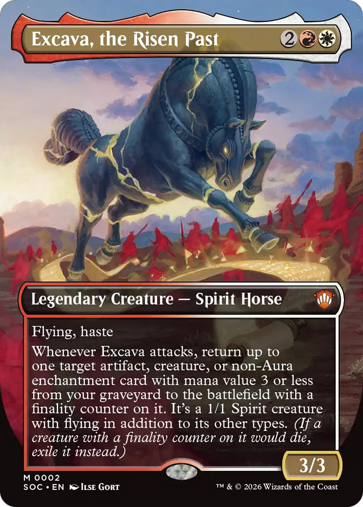 Excava, the Risen Past (Borderless) [Secrets of Strixhaven Commander] | I Want That Stuff Brandon