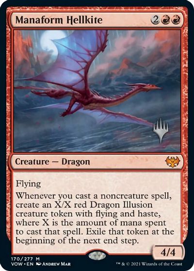 Manaform Hellkite (Promo Pack) [Innistrad: Crimson Vow Promos] | I Want That Stuff Brandon