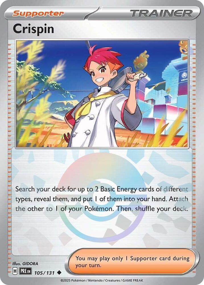 Crispin (105/131) (Poke Ball Pattern) [Scarlet & Violet: Prismatic Evolutions] | I Want That Stuff Brandon