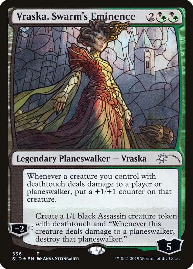 Vraska, Swarm's Eminence (Stained Glass) [Secret Lair Drop Promos] | I Want That Stuff Brandon