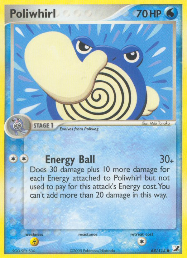 Poliwhirl (68/115) [EX: Unseen Forces] | I Want That Stuff Brandon