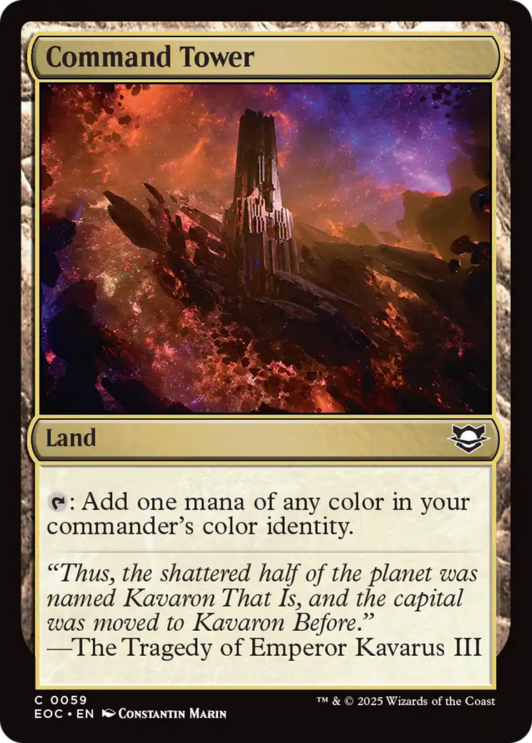 Command Tower [Edge of Eternities Commander] | I Want That Stuff Brandon