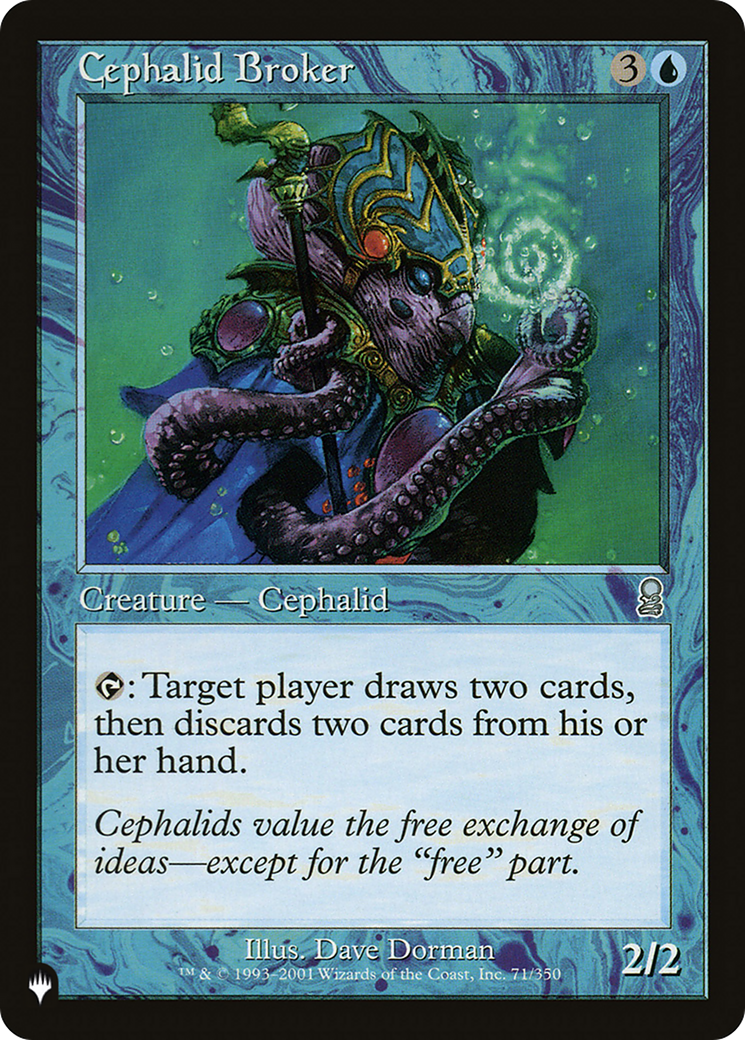 Cephalid Broker [The List Reprints] | I Want That Stuff Brandon