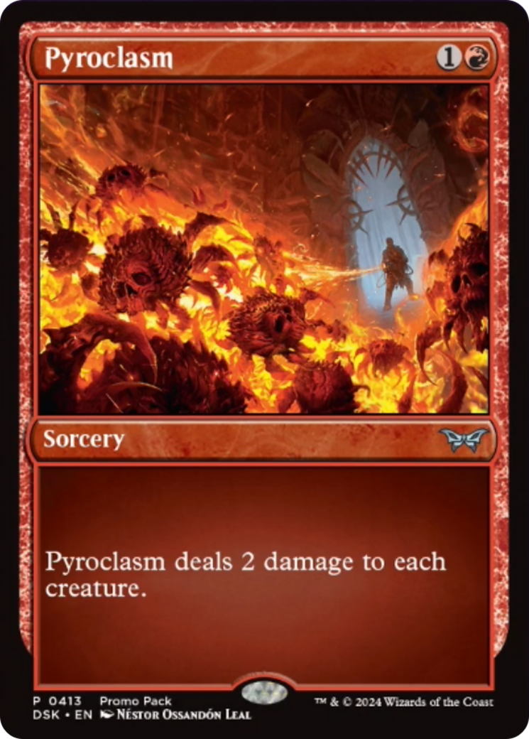 Pyroclasm [Duskmourn: House of Horror Promos] | I Want That Stuff Brandon