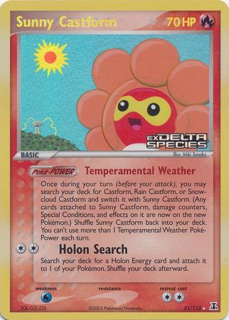 Sunny Castform (31/113) (Stamped) [EX: Delta Species] | I Want That Stuff Brandon