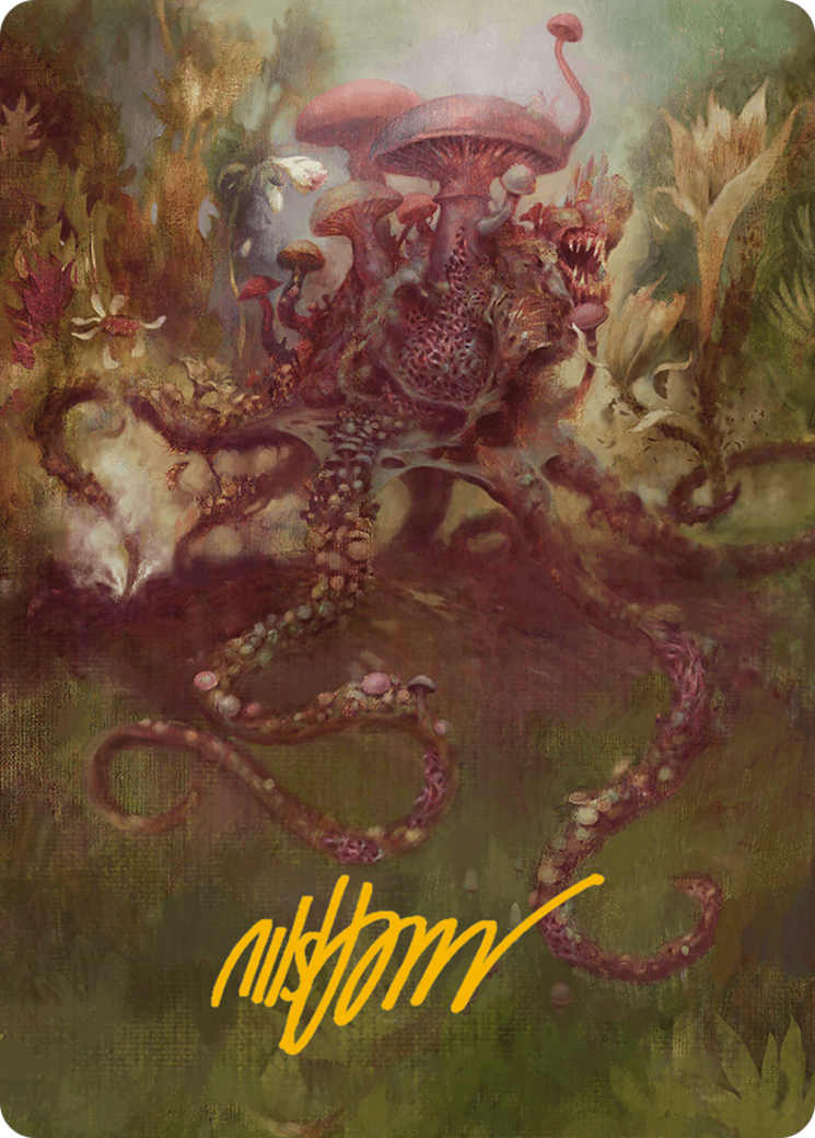 Sowing Mycospawn Art Card (Gold-Stamped Signature) [Modern Horizons 3 Art Series] | I Want That Stuff Brandon