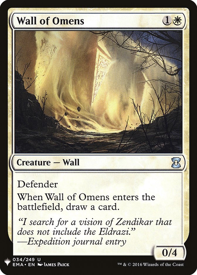 Wall of Omens [Mystery Booster] | I Want That Stuff Brandon