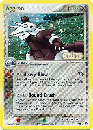 Aggron (2/92) (Stamped) [EX: Legend Maker] | I Want That Stuff Brandon