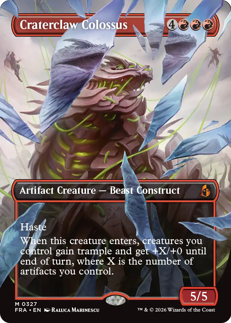 Craterclaw Colossus (Borderless) (0327) [Reality Fracture] | I Want That Stuff Brandon
