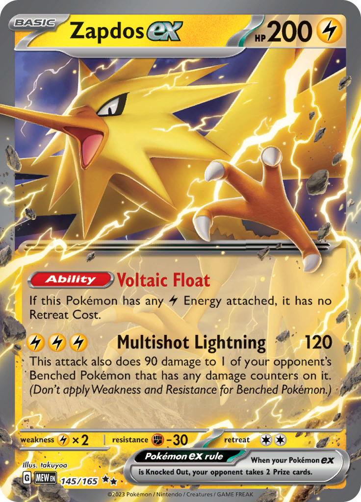 Zapdos ex (145/165) [Scarlet & Violet 151] | I Want That Stuff Brandon