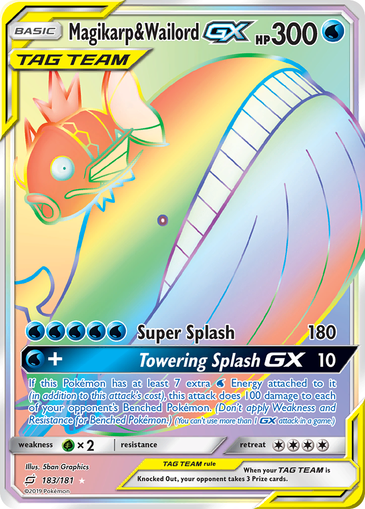 Magikarp & Wailord GX (183/181) [Sun & Moon: Team Up] | I Want That Stuff Brandon