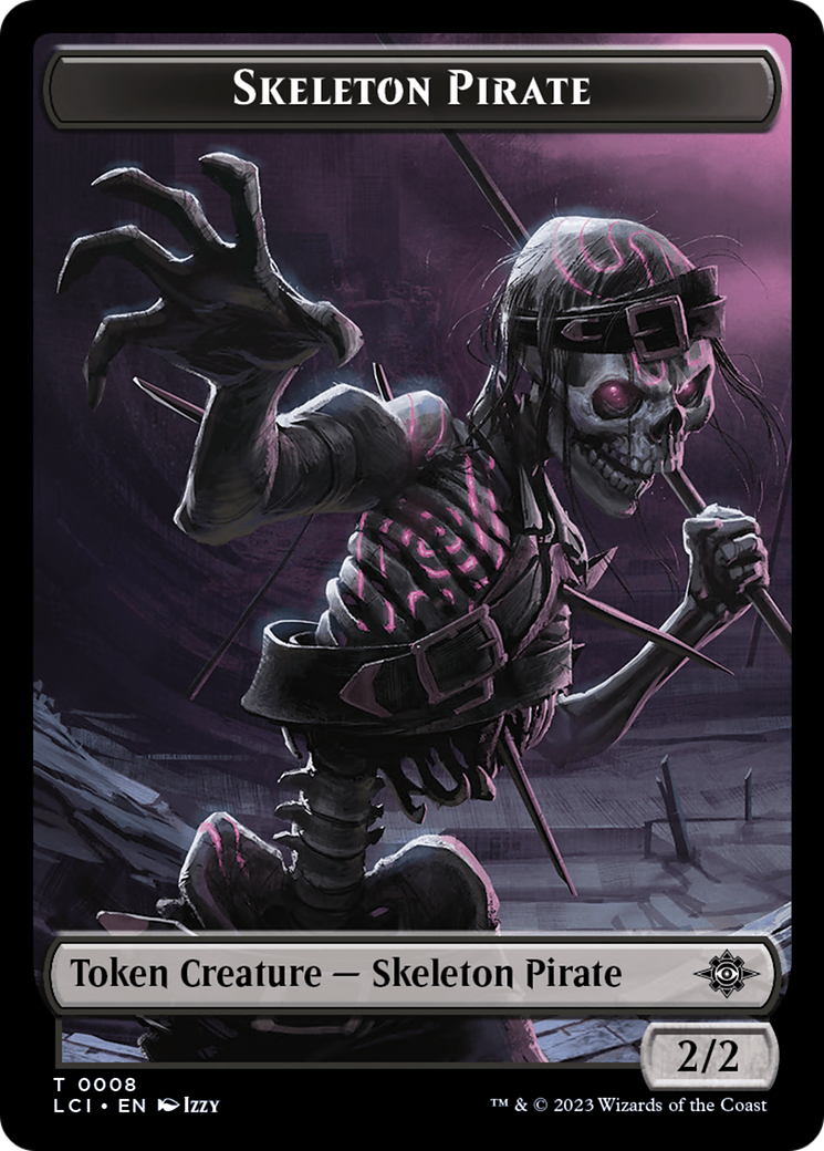 Vampire // Skeleton Pirate Double-Sided Token [The Lost Caverns of Ixalan Tokens] | I Want That Stuff Brandon