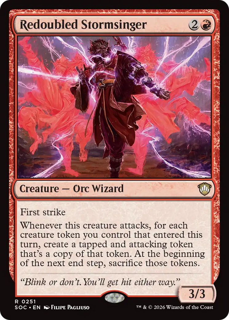 Redoubled Stormsinger [Secrets of Strixhaven Commander] | I Want That Stuff Brandon