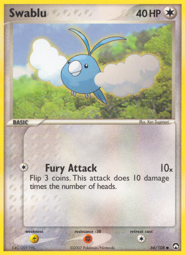 Swablu (66/108) [EX: Power Keepers] | I Want That Stuff Brandon