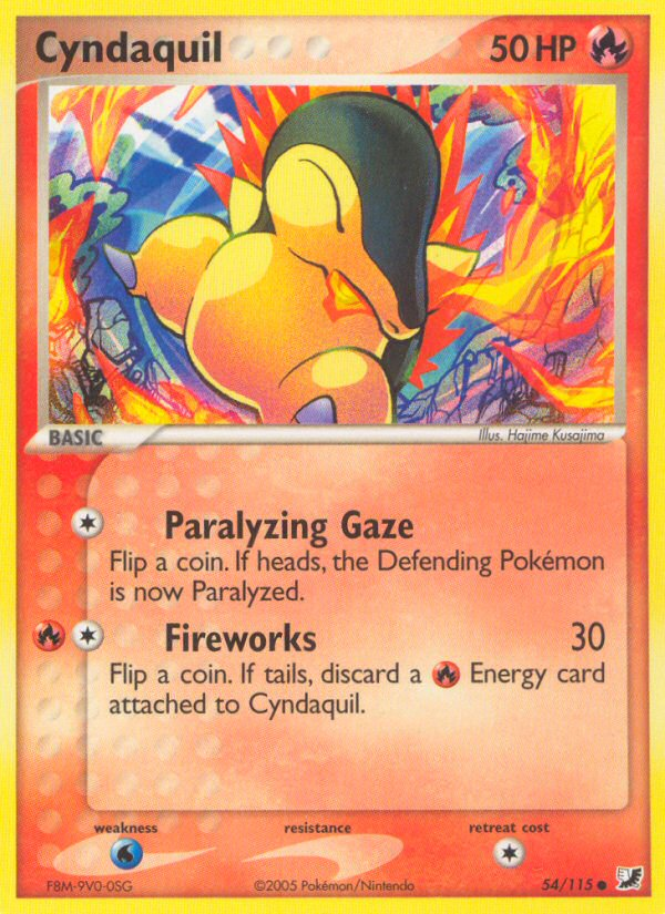 Cyndaquil (54/115) [EX: Unseen Forces] | I Want That Stuff Brandon