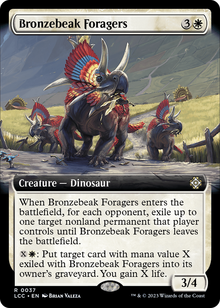 Bronzebeak Foragers (Extended Art) [The Lost Caverns of Ixalan Commander] | I Want That Stuff Brandon