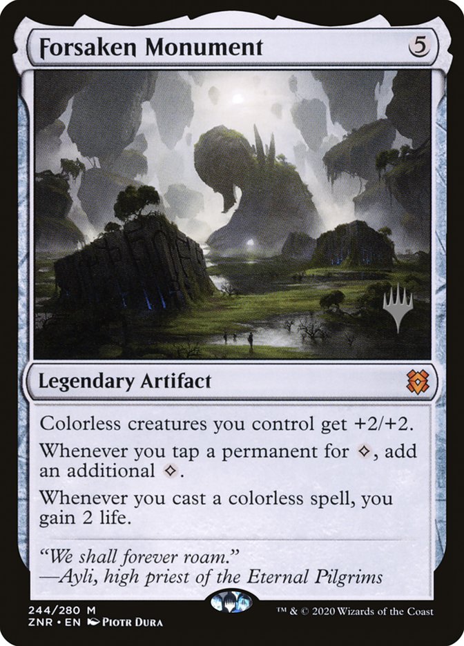 Forsaken Monument (Promo Pack) [Zendikar Rising Promos] | I Want That Stuff Brandon