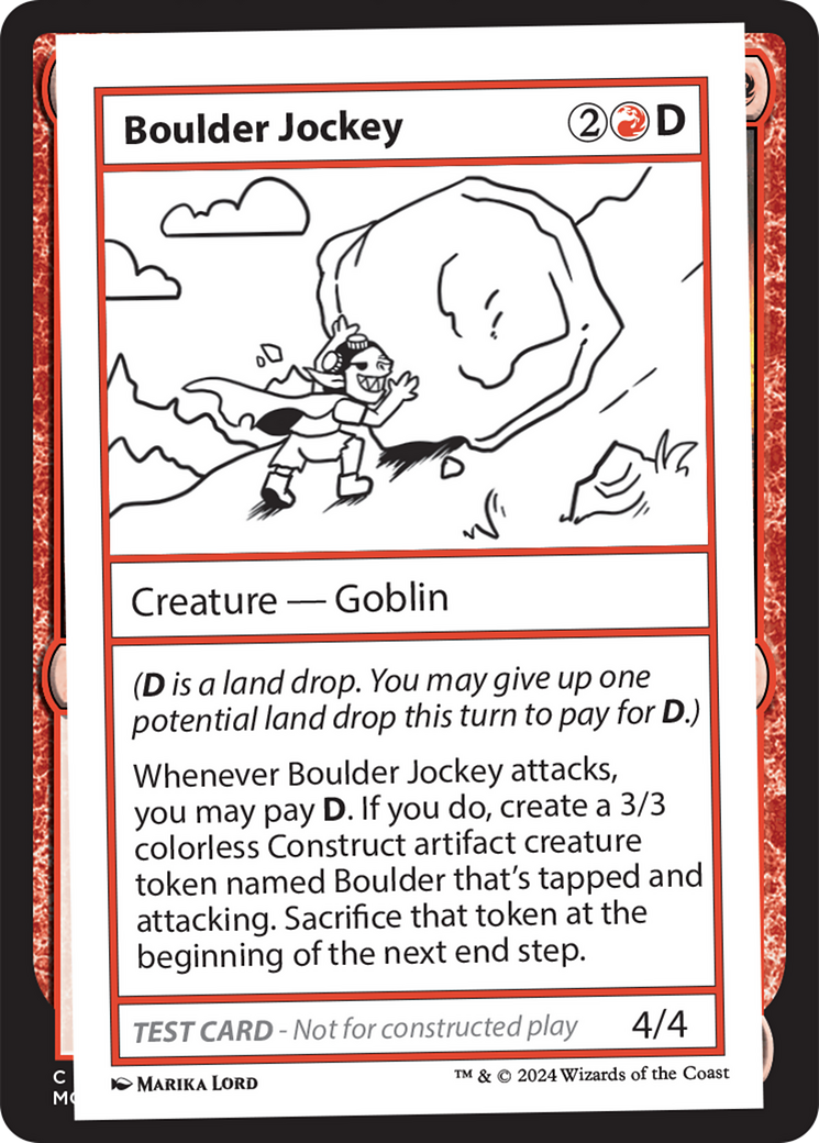 Boulder Jockey [Mystery Booster 2 Playtest Cards] | I Want That Stuff Brandon