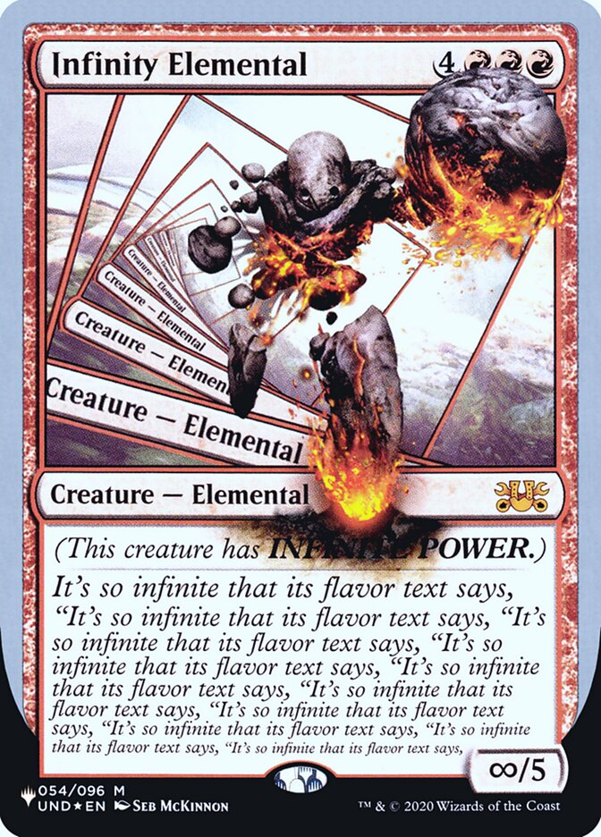 Infinity Elemental (Unfinity Foil Edition) [The List] | I Want That Stuff Brandon