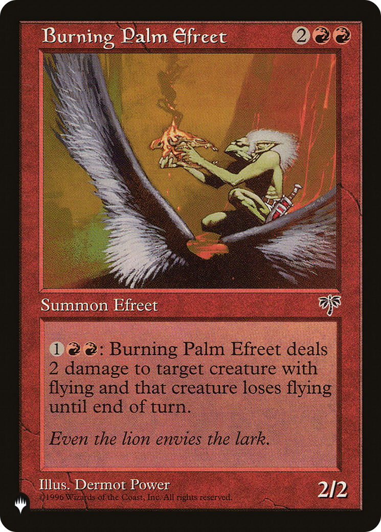 Burning Palm Efreet [The List Reprints] | I Want That Stuff Brandon