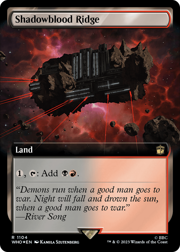 Shadowblood Ridge (Extended Art) (Surge Foil) [Doctor Who] | I Want That Stuff Brandon