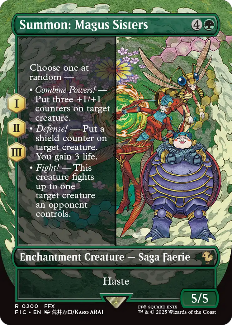 Summon: Magus Sisters (Borderless) [FINAL FANTASY Commander] | I Want That Stuff Brandon