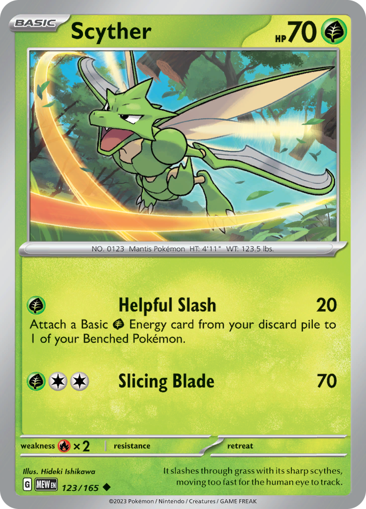 Scyther (123/165) [Scarlet & Violet: 151] | I Want That Stuff Brandon