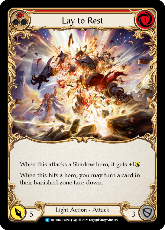 Lay to Rest (Red) [DTD082] (Dusk Till Dawn)  Rainbow Foil | I Want That Stuff Brandon