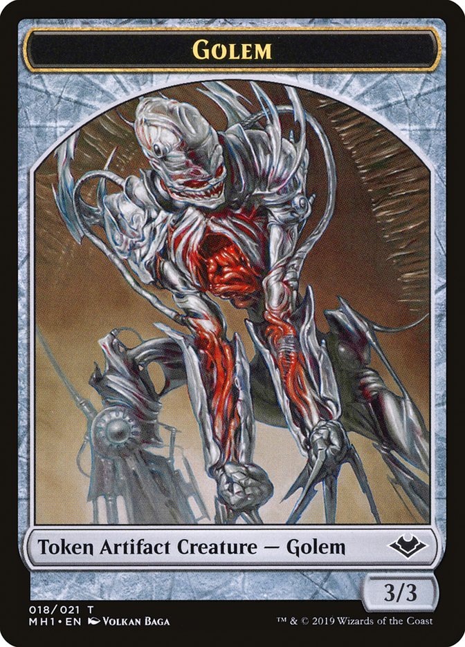 Goblin (010) // Golem (018) Double-Sided Token [Modern Horizons Tokens] | I Want That Stuff Brandon